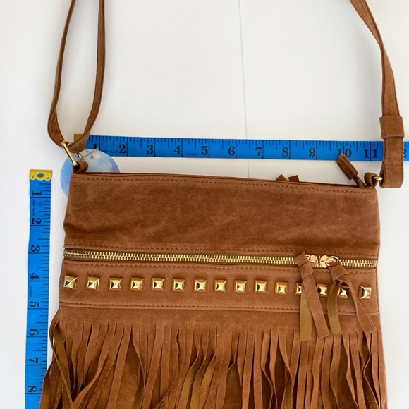 Brown Fringe Crossbody Bag - Picture 9 of 11
